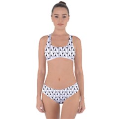 Flying-v Electric Guitar Color Picker Print Criss Cross Bikini Set by Brini