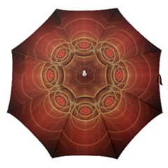 The Rusty Red Fractal Scarab Of Fiery Old Man Ra Straight Umbrellas by jayaprime