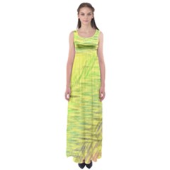 Paint On A Yellow Background                   Empire Waist Maxi Dress by LalyLauraFLM