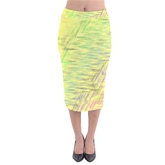 Paint On A Yellow Background                          Velvet Pencil Skirt by LalyLauraFLM