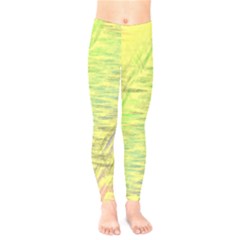 Paint On A Yellow Background                     Kids  Leggings