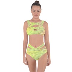 Paint On A Yellow Background                        Bandaged Up Bikini Set