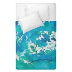 Blue Watercolors Circle                           Duvet Cover (single Size) by LalyLauraFLM