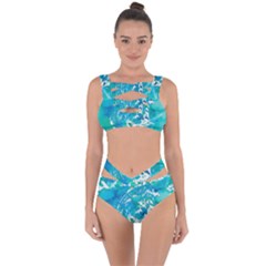 Blue Watercolors Circle                          Bandaged Up Bikini Set