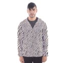 Zebra Pattern Animal Print Hooded Wind Breaker (Men) View1