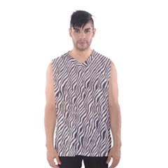 Zebra Pattern Animal Print Men s Basketball Tank Top