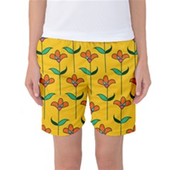 Small Flowers Pattern Floral Seamless Pattern Vector Women s Basketball Shorts by BangZart