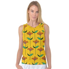 Small Flowers Pattern Floral Seamless Pattern Vector Women s Basketball Tank Top by BangZart