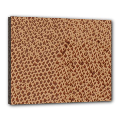 Giraffe Pattern Animal Print Canvas 20  X 16 