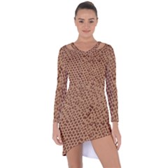 Giraffe Pattern Animal Print Asymmetric Cut-out Shift Dress by paulaoliveiradesign