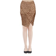 Giraffe Pattern Animal Print  Midi Wrap Pencil Skirt by paulaoliveiradesign