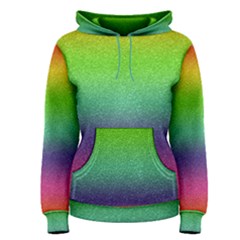 Metallic Rainbow Glitter Texture Women s Pullover Hoodie by paulaoliveiradesign