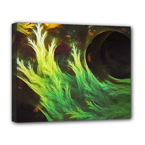 A Seaweed s Deepdream Of Faded Fractal Fall Colors Deluxe Canvas 20  X 16   by jayaprime