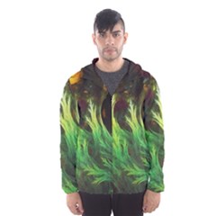 A Seaweed s Deepdream Of Faded Fractal Fall Colors Hooded Wind Breaker (men) by jayaprime