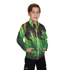 A Seaweed s Deepdream Of Faded Fractal Fall Colors Wind Breaker (kids) by jayaprime