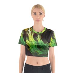 A Seaweed s Deepdream Of Faded Fractal Fall Colors Cotton Crop Top by jayaprime