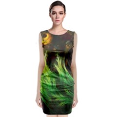 A Seaweed s Deepdream Of Faded Fractal Fall Colors Classic Sleeveless Midi Dress by jayaprime