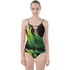 A Seaweed s Deepdream Of Faded Fractal Fall Colors Cut Out Top Tankini Set by jayaprime