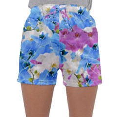 Tulips Flower Pattern Sleepwear Shorts