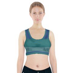 Blue Gradient Glitter Texture Pattern  Sports Bra With Pocket by paulaoliveiradesign