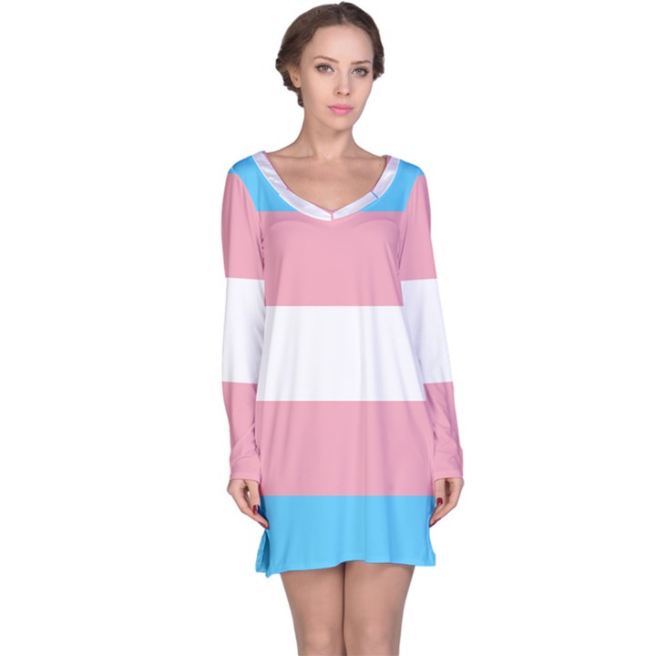 TRANS PRIDE Long Sleeve Nightdress