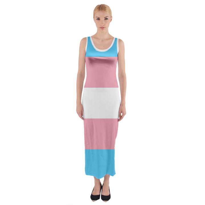 TRANS PRIDE Fitted Maxi Dress