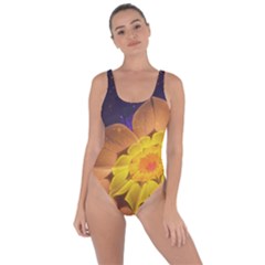 Beautiful Violet & Peach Primrose Fractal Flowers Bring Sexy Back Swimsuit