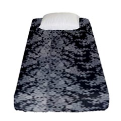 Black Floral Lace Pattern Fitted Sheet (single Size)