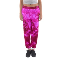 Hot Pink Floral Pattern Women s Jogger Sweatpants by paulaoliveiradesign