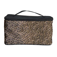 Animal Print Panthera Onca Texture Pattern Cosmetic Storage Case by paulaoliveiradesign