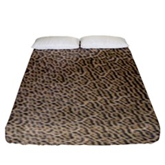 Animal Print Panthera Onca Texture Pattern Fitted Sheet (king Size) by paulaoliveiradesign