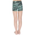 Green Marble Stone Texture Emerald  Kids Sports Shorts View2