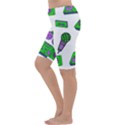 Green Music Pattern Cropped Leggings  View2