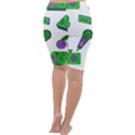 Green Music Pattern Cropped Leggings  View4