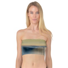 Denim-blue And Buttercream Bandeau Top by digitaldivadesigns