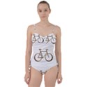 Elegant Gold Look Bicycle Cycling  Sweetheart Tankini Set View1