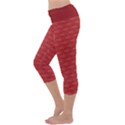 Red Scales Capri Yoga Leggings View2