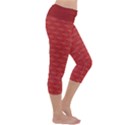 Red Scales Capri Yoga Leggings View3