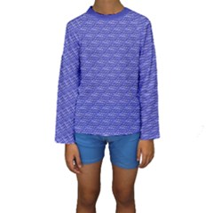 Blue Scales Kids  Long Sleeve Swimwear by Brini