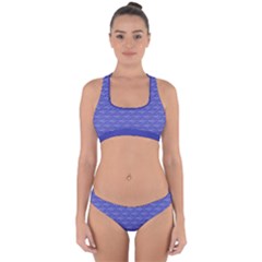 Blue Scales Cross Back Hipster Bikini Set by Brini