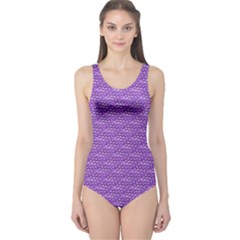 Purple Scales One Piece Swimsuit