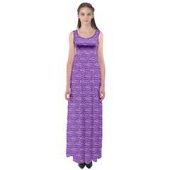 Purple Scales Empire Waist Maxi Dress by Brini