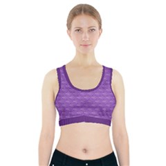 Purple Scales Sports Bra With Pocket by Brini