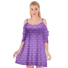 Purple Scales Cutout Spaghetti Strap Chiffon Dress by Brini