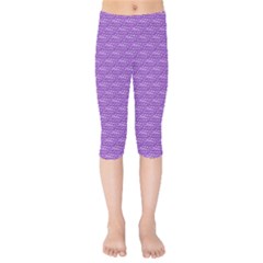 Purple Scales Kids  Capri Leggings 