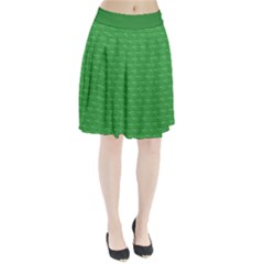 Green Scales Pleated Skirt by Brini