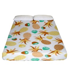 Seamless Summer Fruits Pattern Fitted Sheet (king Size) by TastefulDesigns