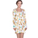 Seamless summer fruits pattern Long Sleeve Nightdress View1