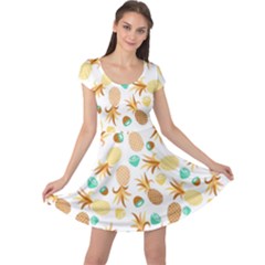 Seamless Summer Fruits Pattern Cap Sleeve Dresses by TastefulDesigns