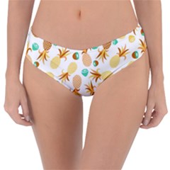 Seamless Summer Fruits Pattern Reversible Classic Bikini Bottoms